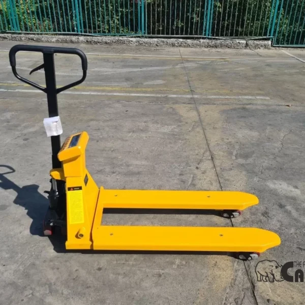 transpalet manual cu cantar electronic 2 tone